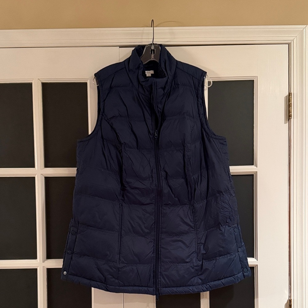 J. Jill Deep Blue Quilted Vest
